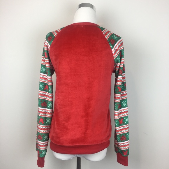 Mickey Mouse Sequin Reindeer Christmas Sweater - Picture 7 of 8